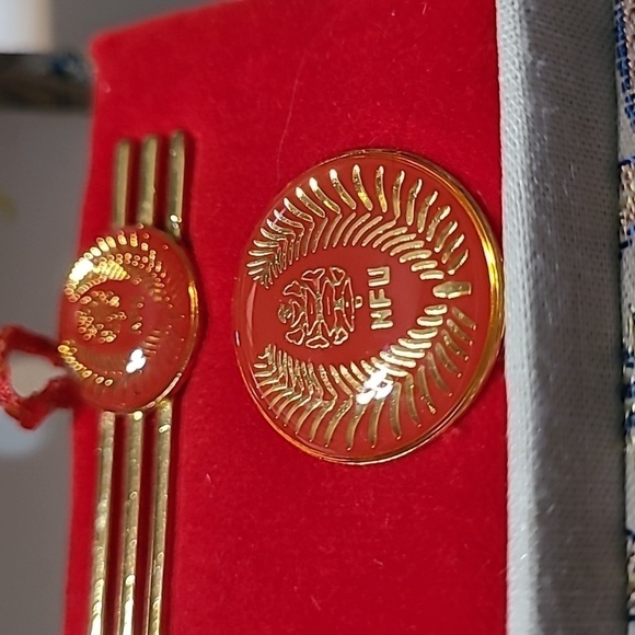 Chinese Vintage Tie Clasp and Pin - Picture 2 of 9